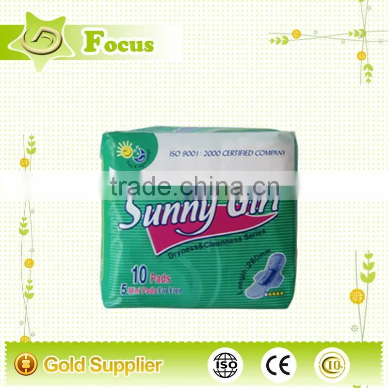 Sunny girl sanitary napkin, lady anion sanitary napkin, free sample of sanitary napkin
