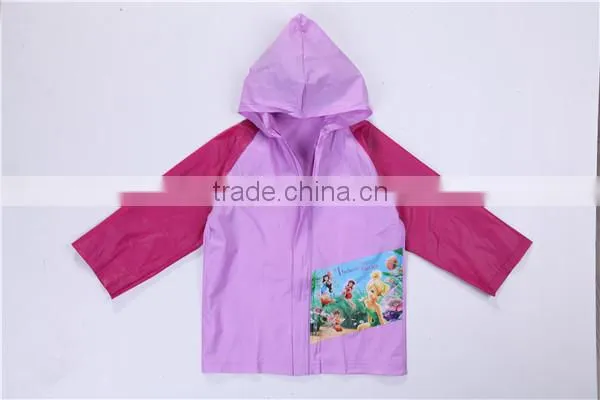 ladies pvc raincoat with hood from alibaba supplier