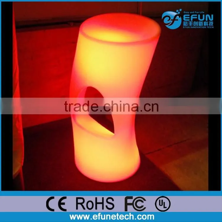 decorative rgb color changing bar counter furniture, light up sex led stool