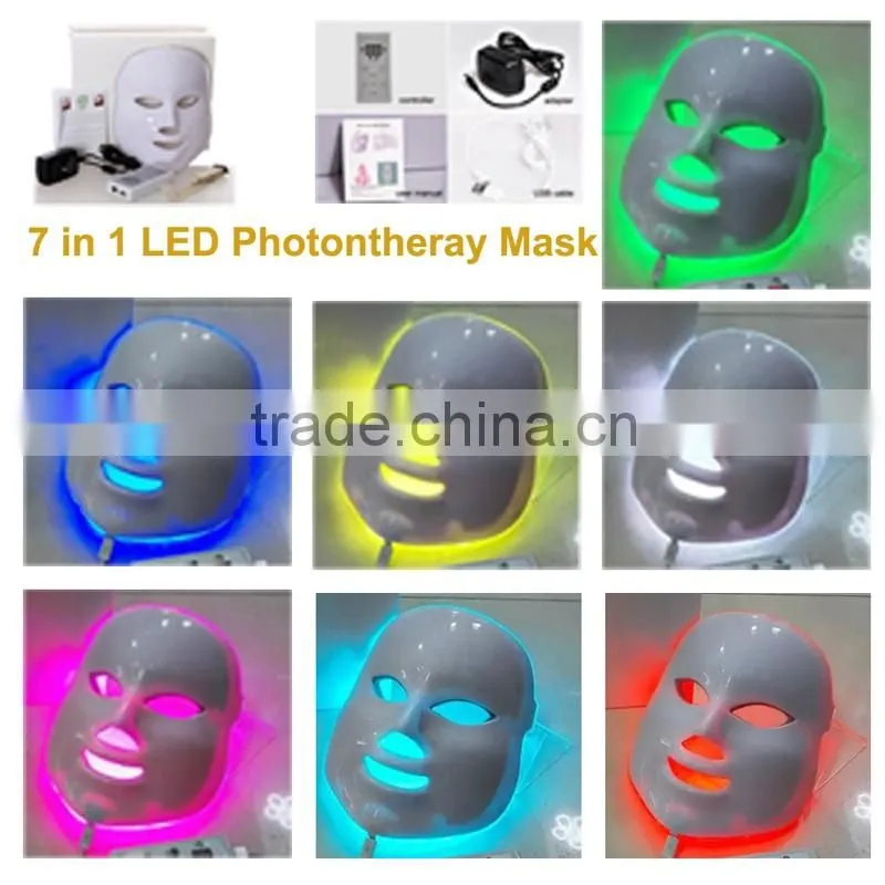 PDT led beauty light mask facial mask for skin rejuvenation equipment skin mask Photon mask 3 Colors Lights for home use
