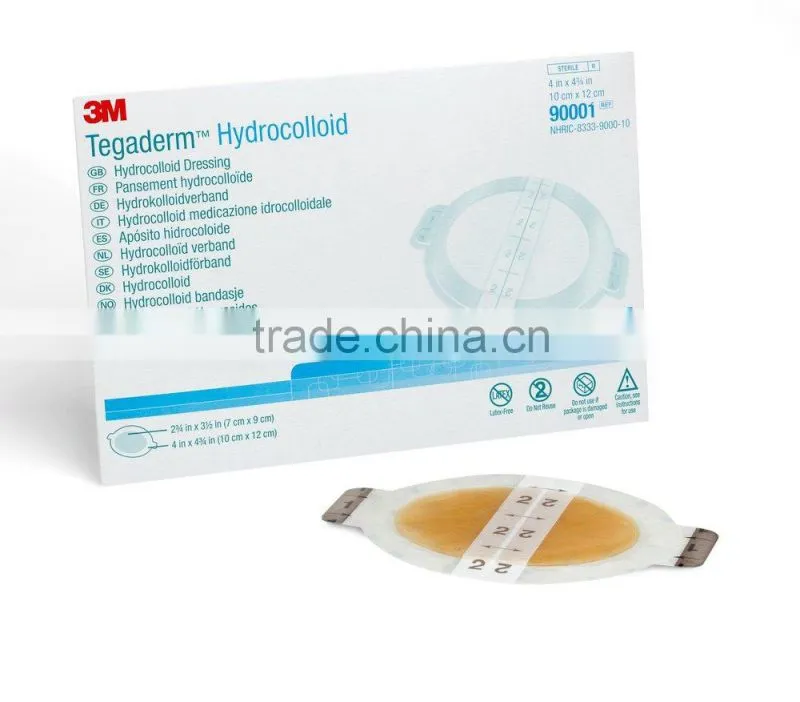 Tegaderm Hydrocolloid Dressing 4 x 4" Square 3M 90002