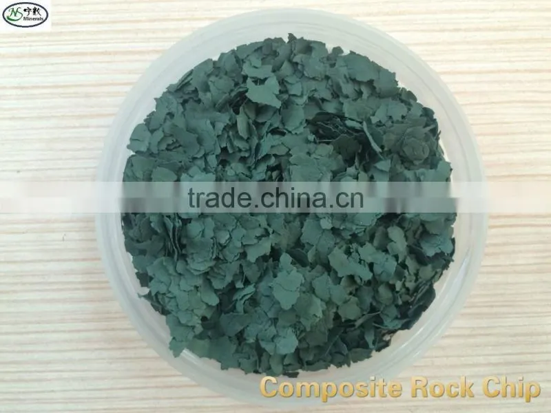 Colorful Composite/Natural Rock chips polymar flakes for granite and marble stone effect coating