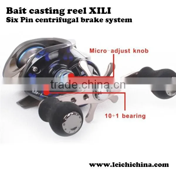 Six Pin centrifugal brake system fishing baitcasting reel