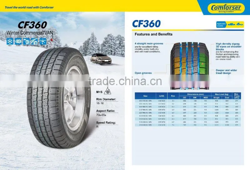 new winter VAN tyre brand comforser commercial tire manufacturer China