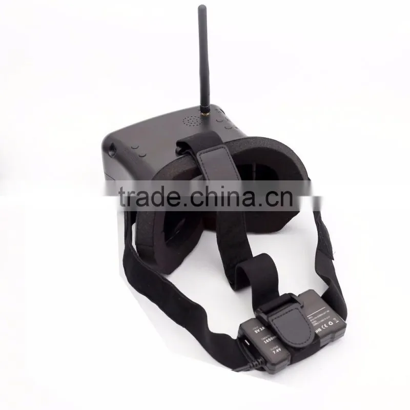5.8G 40CH HD Glasses 4.3 Inch With 7.4V 1650mAh Battery RC-007 AIO RC FPV Video Goggles