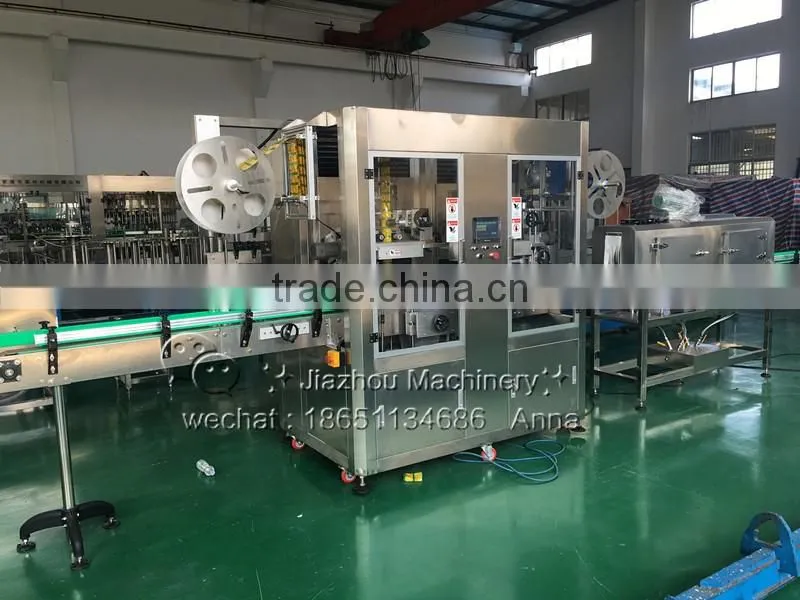 Bottle Neck and Body Both Sides Shrink Sleeve Labeling Machine