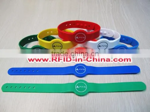 High Performance RFID Technology Wristband, Colorful RFID Silicone Wristband