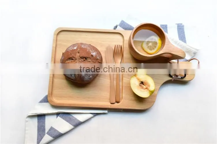 2015 new high quality handmade decorative wooden breakfast tray