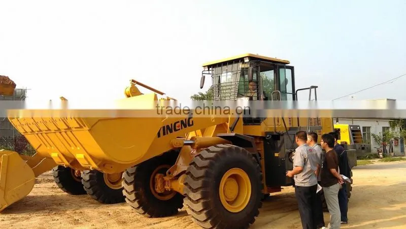 ZL50 Yineng loader shan dong Cat engine YN958G wheel loader with grass grasper /clamp Shan dong