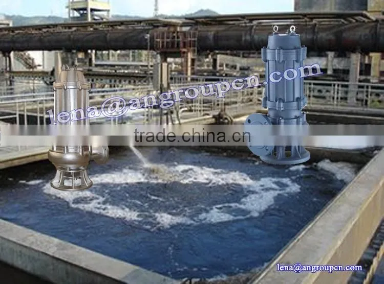 Vertical Non-clog Submersible Sewage Pump For Dirty Water