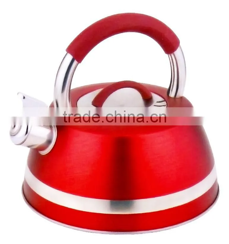 Kitchenware 3.0L Beautiful Painting Color Stainless Steel Whistle Kettle