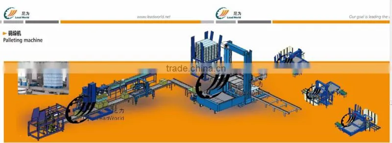High level Automatic iron fruit canned jar palletizer machine