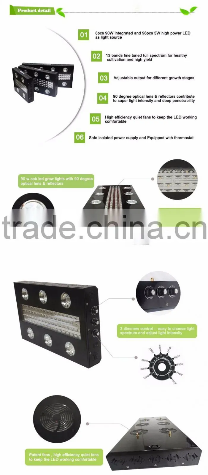 China full spectrum wholesale led grow lights