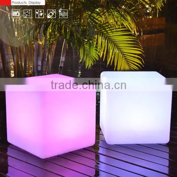 LED growing cube chair for bar