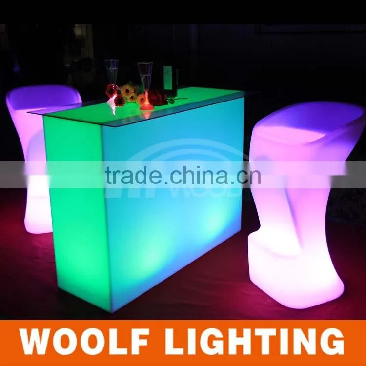 Remote Color Changing Stylish Rechargeable LED Flashing Bar Stool