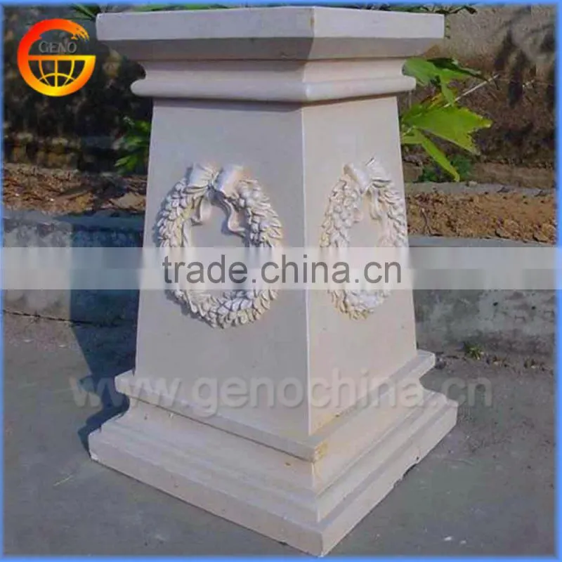Fiberstone flower pot stand wedding flower pillar