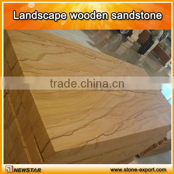 teawood sandstone slab