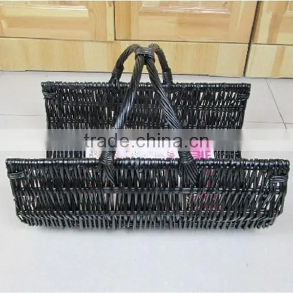 cheap wicker book storage basket wicker magzine basket