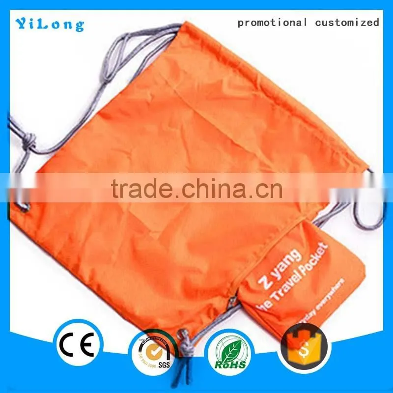 2016 China supply climbing rope bag logo custom string bag draw string bag