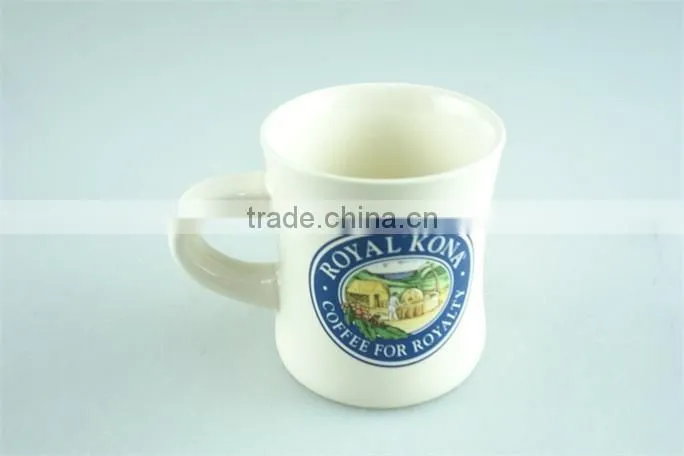Ceramic enamel mug, printed enamel mugs stoneware customized 12 Oz promotion mugs