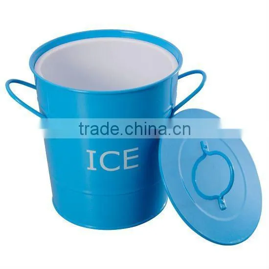Blue Galvanized Steel & Power Coating Oval Metal Miller High Life Ice & Beer Tub /Cool Tub Beer/Champagne Holder