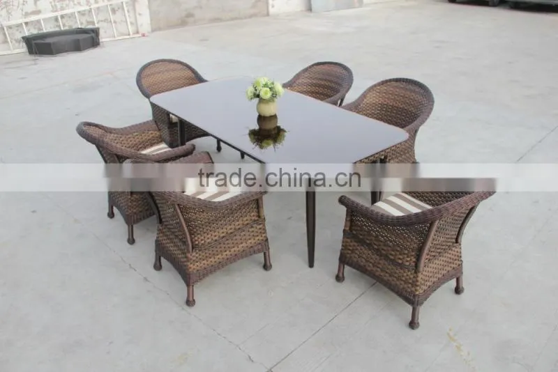 Modern Style Aluminum and PE Rattan Handcraft Wicker Outdoor Furniture (BP-3017C)