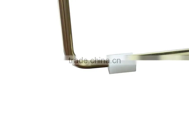 Golden stainless steel round coffee table