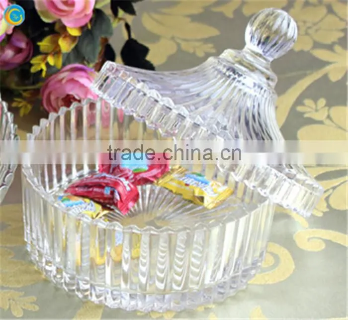 candle holder decor glass candy jar