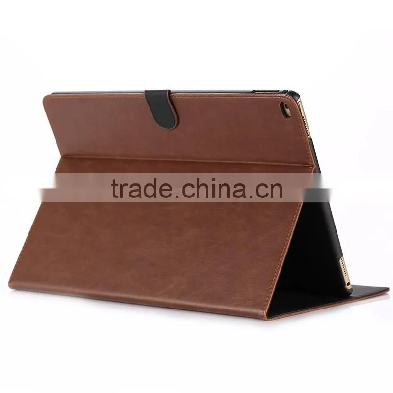 High quality crazy-horse PU card bumper/pocket cell phone case for Ipad PRO