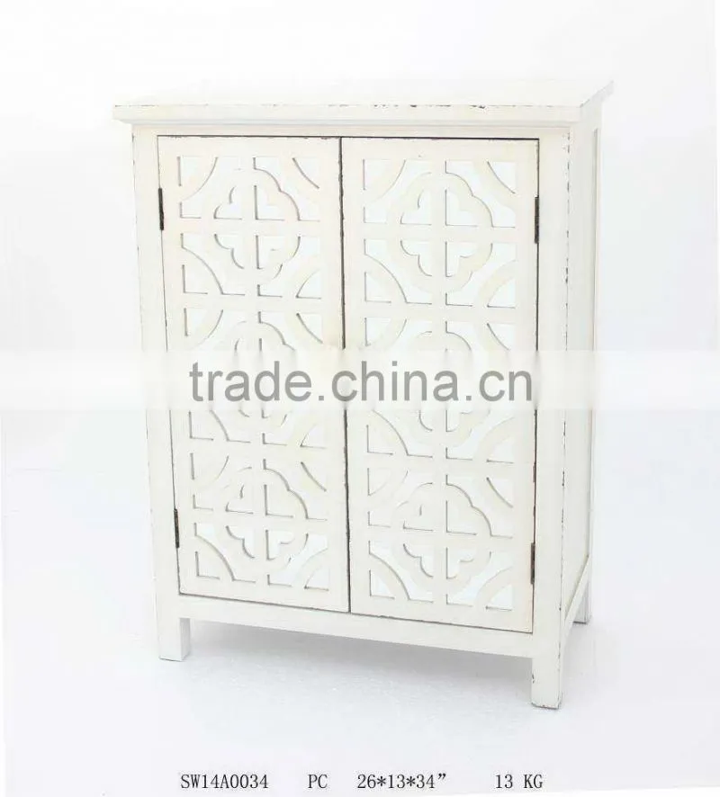 carved wood storage chest