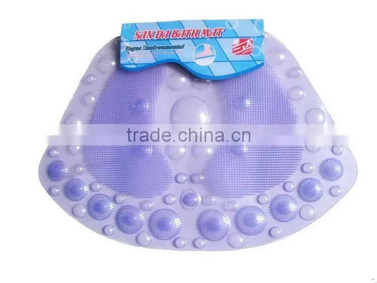 Yiwu low price anti bacteria anti-slip pvc rubber bath mat