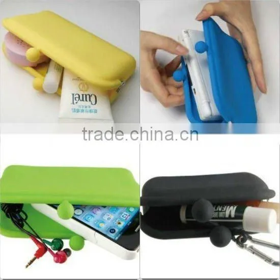 Cheap Fashion mini silicone coin purse,small coin wallet