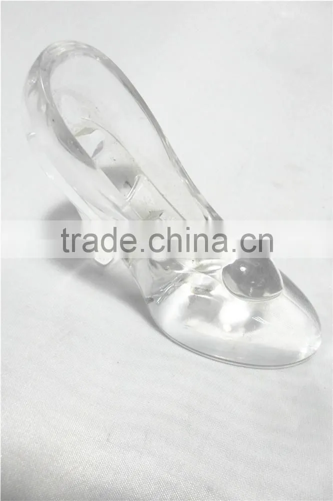 Acrylic transparency crystal wedding shoe & Islamic wedding hanging&table gifts for Valentine's Day
