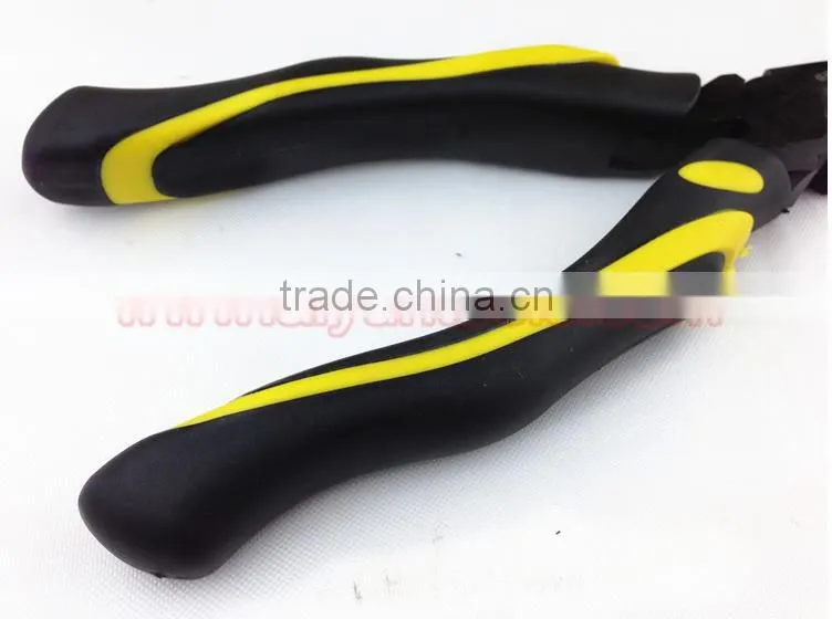 6", 7", 8" Black Combination Pliers Cutting Plier Lineman's Plier diagonal cutting nippers long nose plier