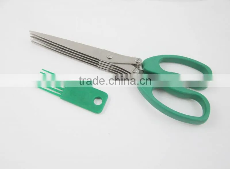 Professional 7 Blades Stainless Steel Kitchen Herb Scissor