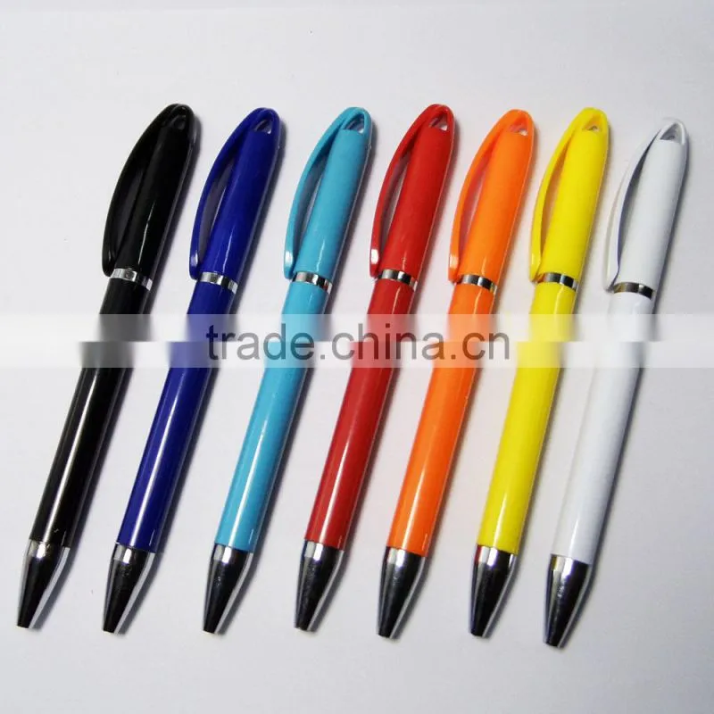 Cheapest nice color plastic advertising pen