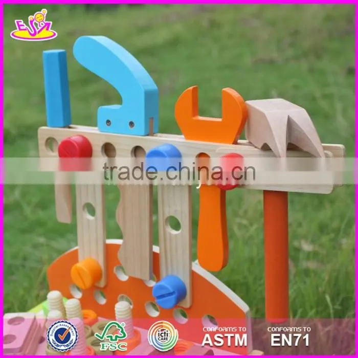 2017 New products preschool toy wooden kids tool bench W03D030