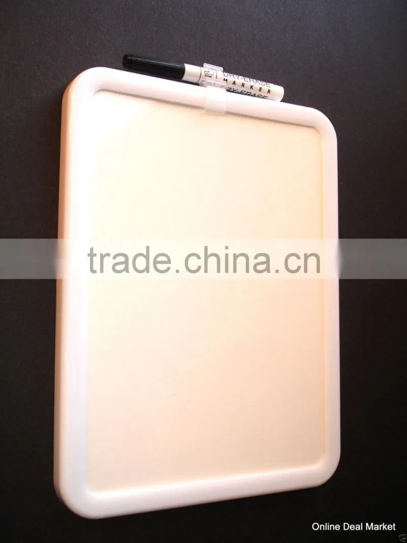 DRY ERASE BOARD 8.5x11 Marker White Frame MAGNETIC BACK