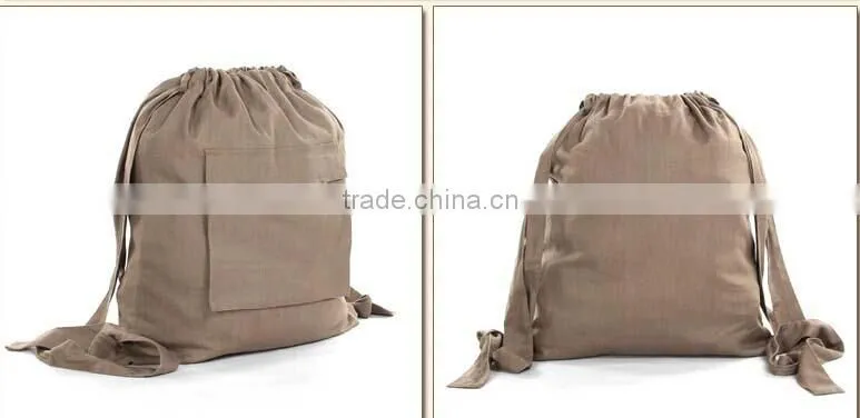 High Quality Canvas Yoga Drawstring Backpack