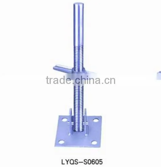 Scaffolding parts Leveling Jack with Swivel Base Plate