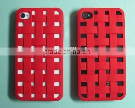 Knit lines hollow out mobile phone hard case for iphone