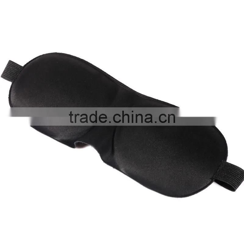 Hot Sale Travel Rest 3D Sponge EyeShade Sleeping Eye Mask Cover Sleep Blindfolds For Health Care To Shield The Light Black