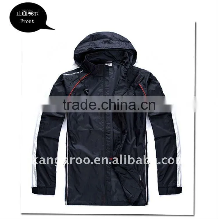 BLUE /Yellow / black 190T nylon with PVC coating rainsuits