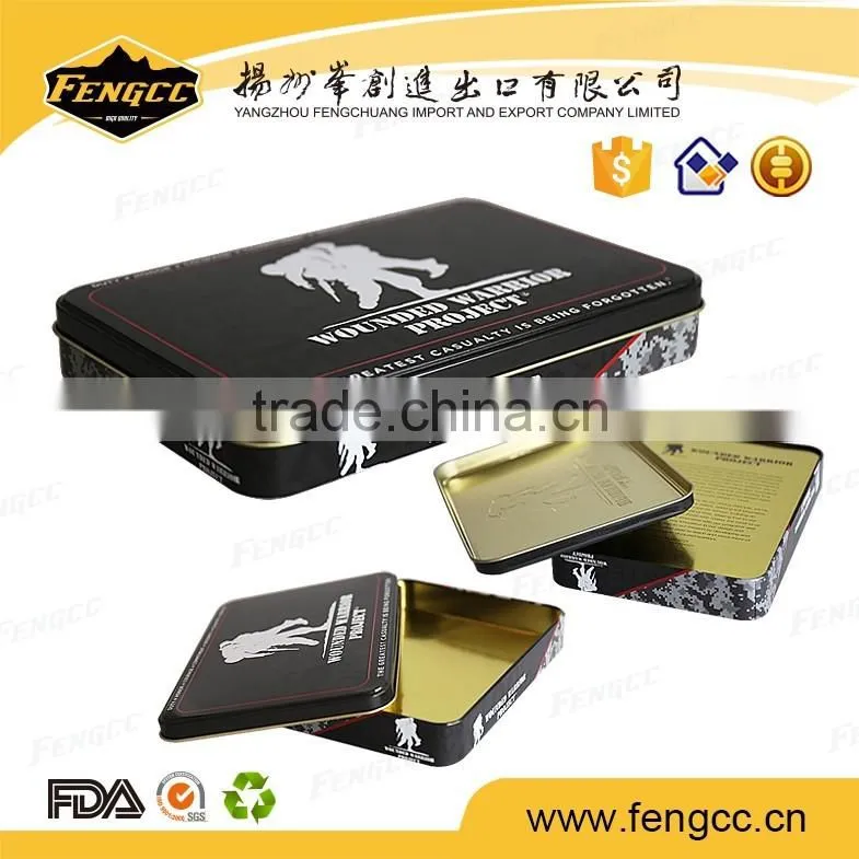 cookie samll printed blank tin cigarette box