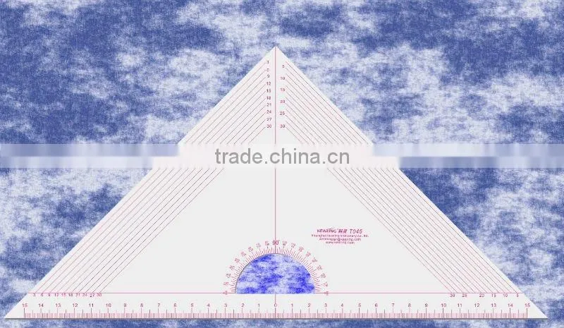Kearing durable 15*15 inch square quilting ruler with scale anlges acrylic template for dressmaking handicraft# KPR1616
