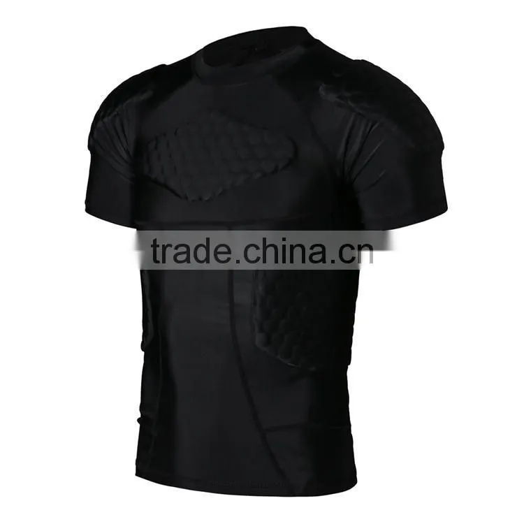 2016 custom made clothing manufacturers men's padding compression shirt design