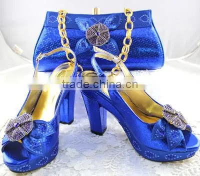 Bestway coffee shoes and bags set 2016 new fashion design shoes MG0096