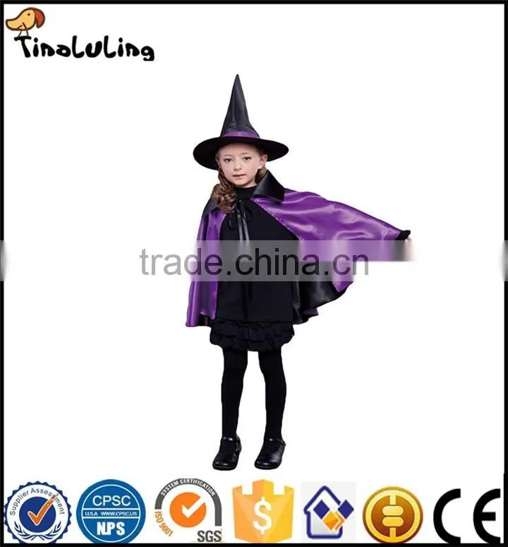 Children Witch Cloak Cosplay Halloween Cloak Children's Day Halloween Performance Cloak