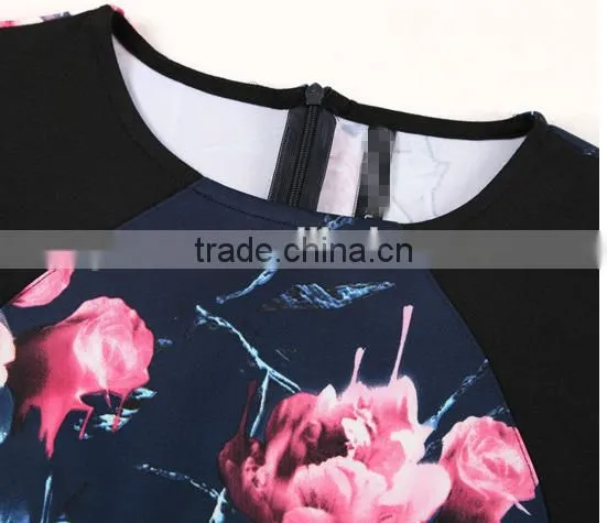 Fashion dress factory 100% cotton lady woman dress