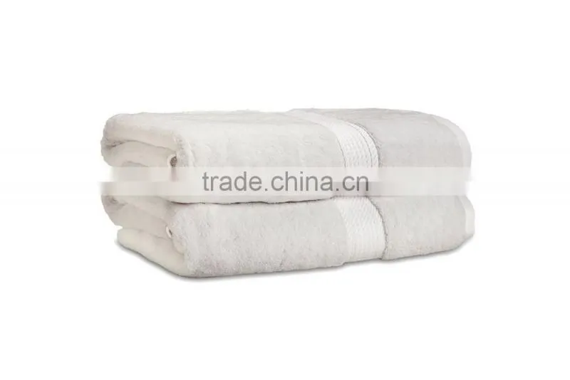 Quality texitile custom own design solid color plain cotton towel bath